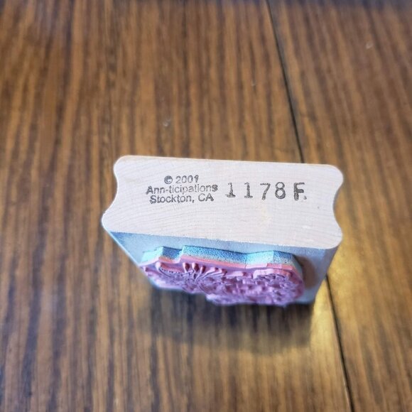 Ann-ticipations 2x2 Inch Frazzled Cat Wood Mounted Rubber Stamp 1178F - Picture 7 of 8